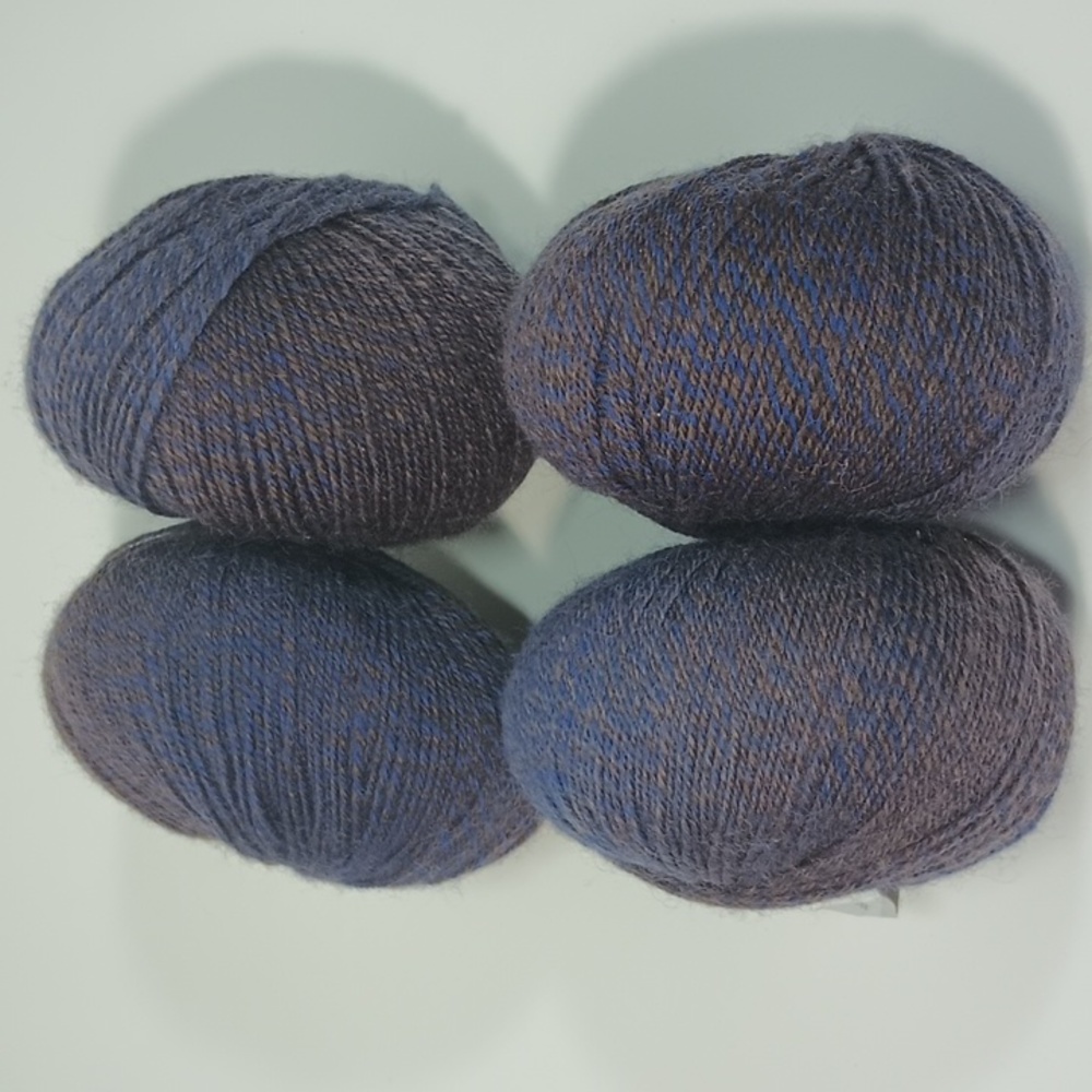 3/$15 Jojoland Melody Y48 Blue Brown Variegated 100% Wool 50g 200m 220yd 1 Skein - Picture 7 of 9